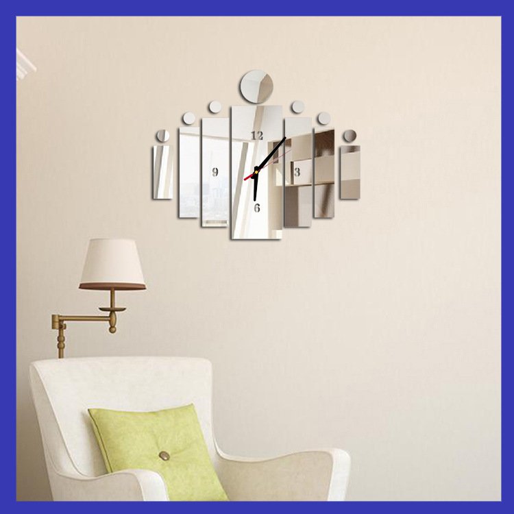 Horloge murale miroir moderne – Image 5