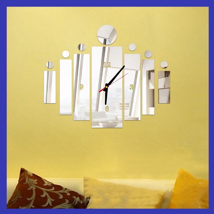 Horloge murale miroir moderne – Image 6