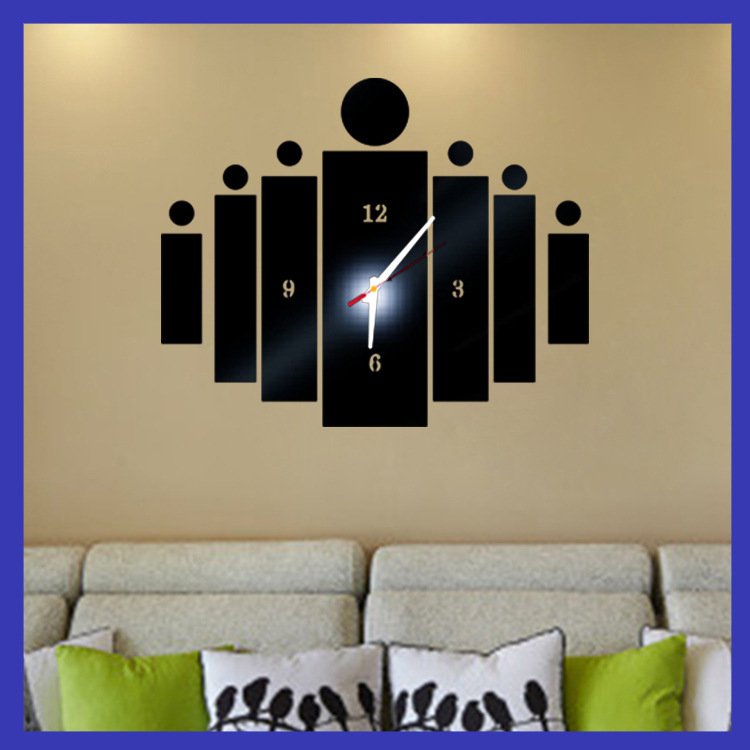 Horloge murale miroir moderne – Image 4