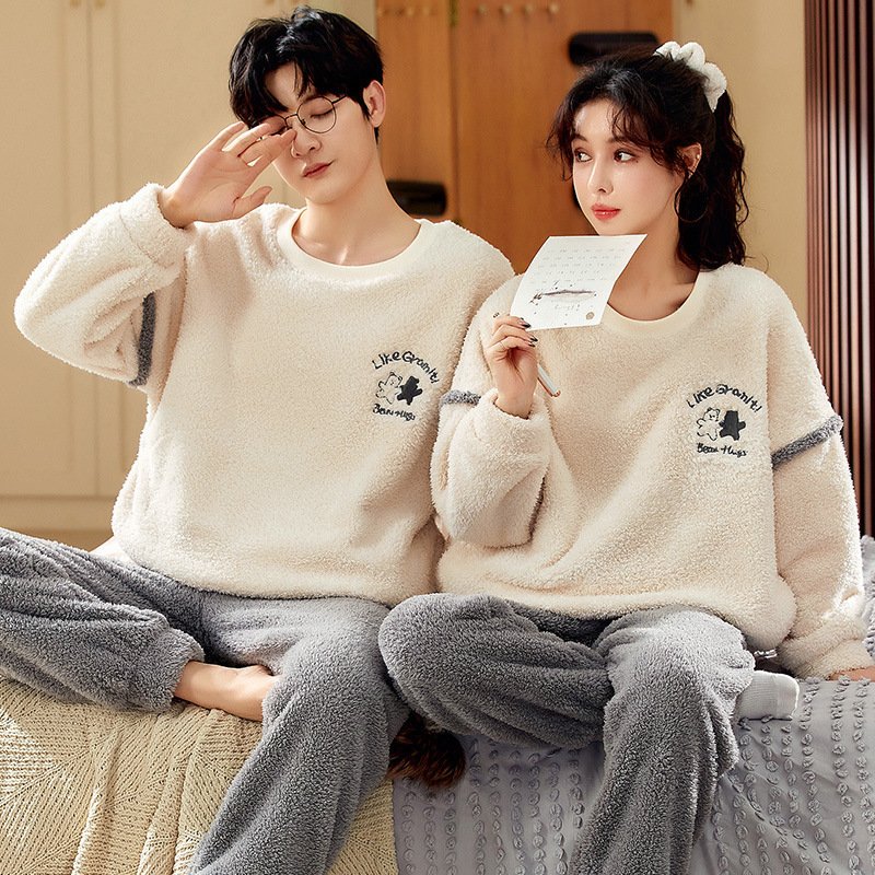 Pyjama polaire assorti pour couple – Ensemble chaud et confortable pour l'hiver – Image 5