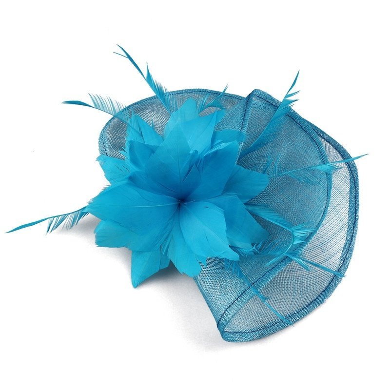 Coiffe en lin faite main en forme d’éventail – Accessoire de tête élégant – Image 10