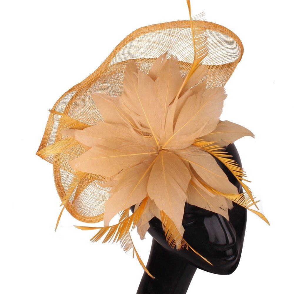 Coiffe en lin faite main en forme d’éventail – Accessoire de tête élégant – Image 5