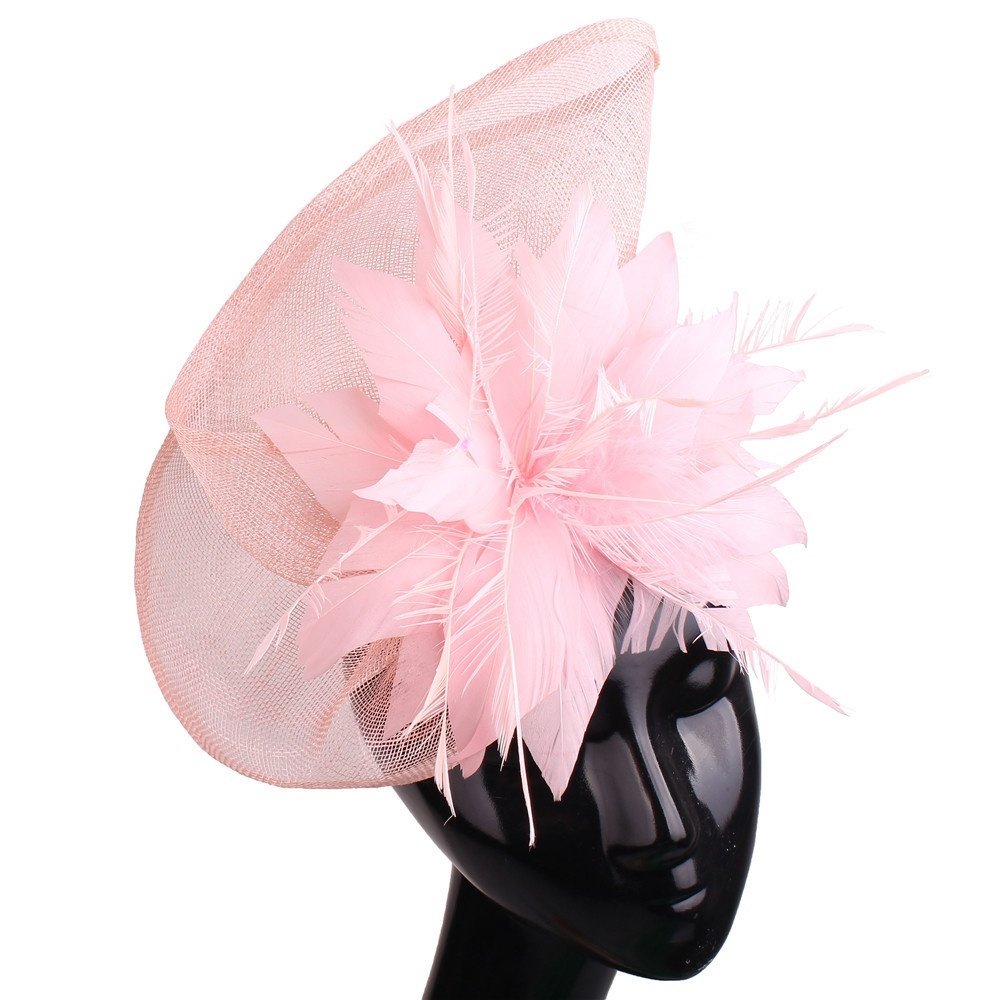 Coiffe en lin faite main en forme d’éventail – Accessoire de tête élégant – Image 2