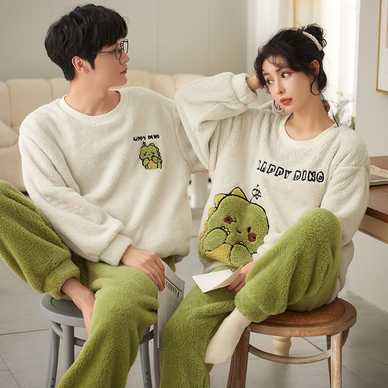 Pyjama polaire assorti pour couple – Ensemble chaud et confortable pour l'hiver – Image 7