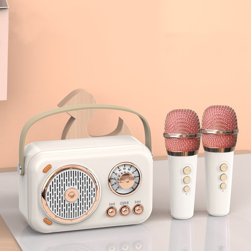 Mini enceinte Bluetooth sans fil avec microphone karaoké – Haut-parleur portable – Image 5