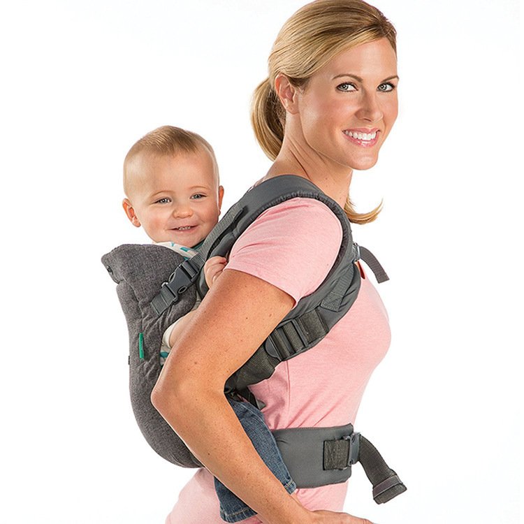 Porte-bébé 4-en-1 Double Épaule Adapté à Toutes les Saisons – Image 2