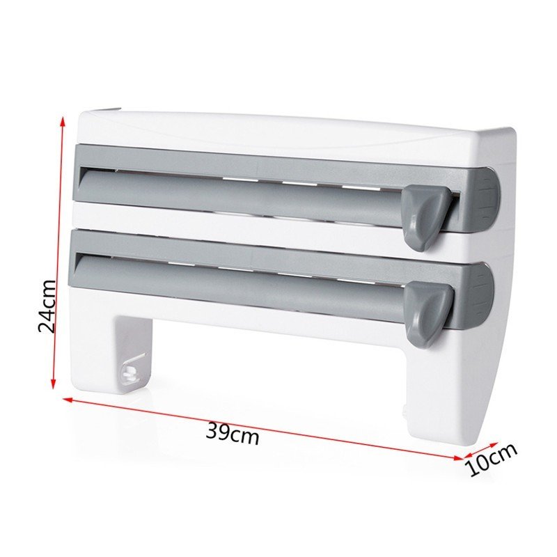 Distributeur Mural Multifonction 4-en-1 – Support pour Rouleaux et Essuie-Tout – Image 4