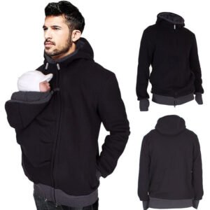 Sweat Kangourou Papa 2-en-1 – Pull Multifonction pour Homme