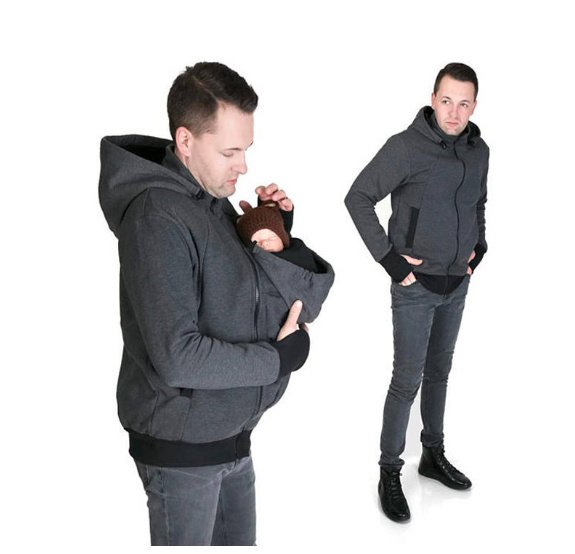Sweat Kangourou Papa 2-en-1 – Pull Multifonction pour Homme – Image 4