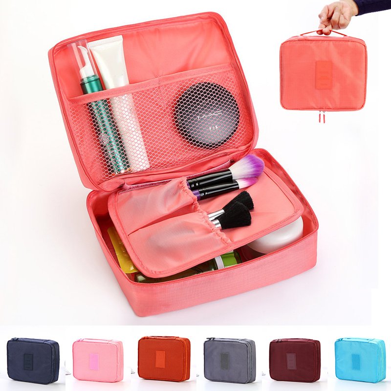 Organisateur de Voyage portable Multifonction – Rangement Maquillage, Toilette et Accessoires